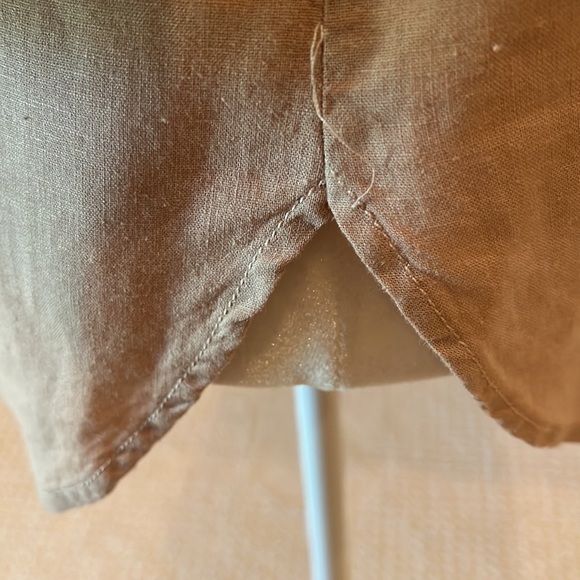 Velvet Heart tan linen button up blouse - Picture 12 of 15